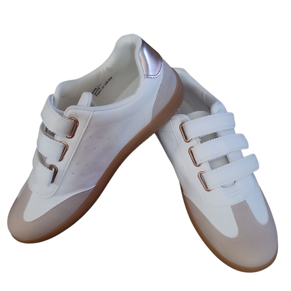 DV by Dolce Vita Shoes - DV by Dolce Vita White and Tan Sneakers